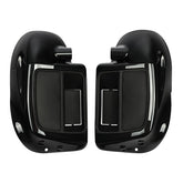 HR3 Black Quartz 2016RGS Vented Lower Fairing Kit With 6.5" Speaker Pods For Harley Touring models 2014-2024